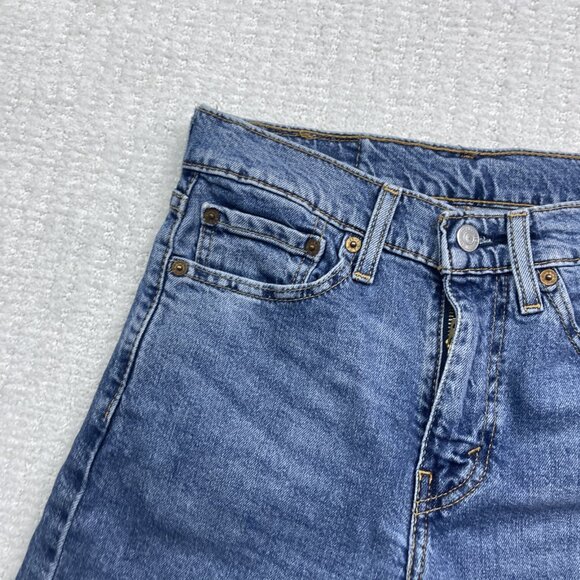 Levi’s 510 Cutoff Denim Shorts Men’s Size 28 Blue Distressed Jean Summer Casual - Picture 3 of 12